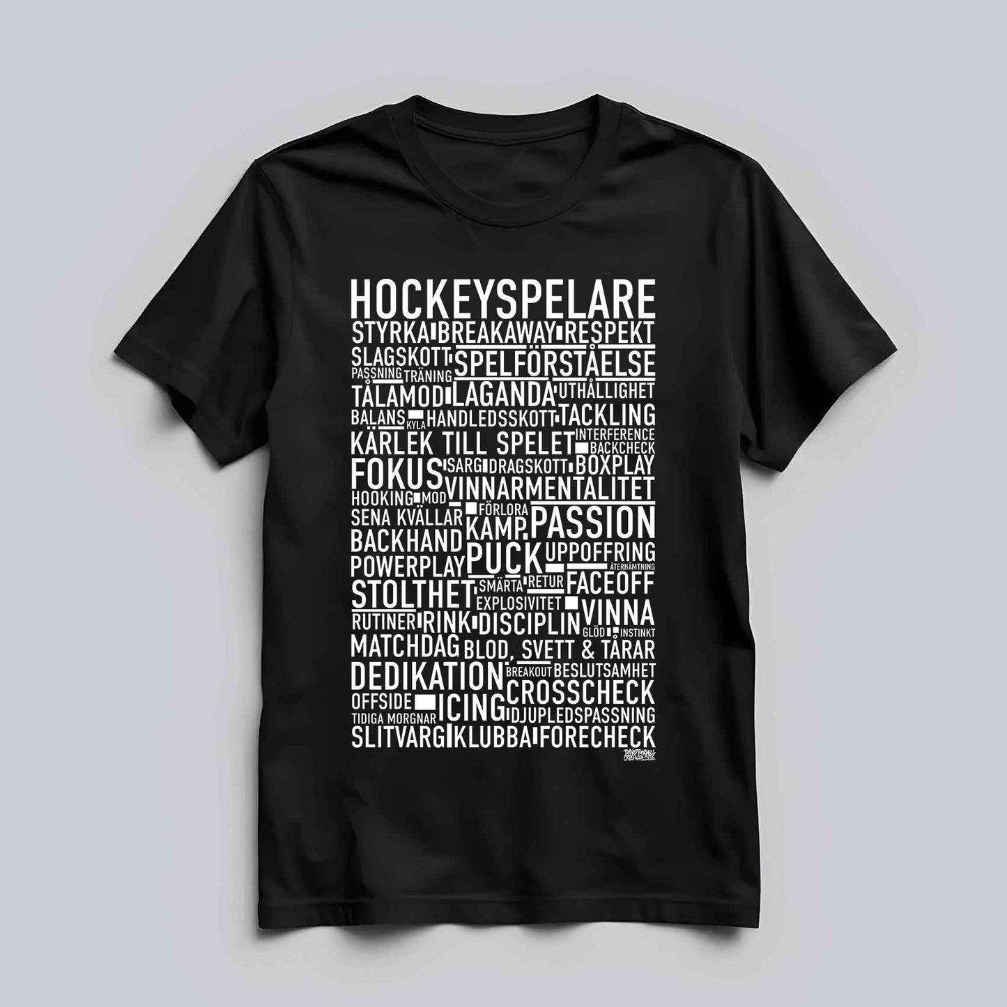 Hockeyspelare Text T-shirt