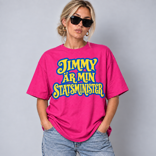 Jimmy Min Statsminister Text T-shirt