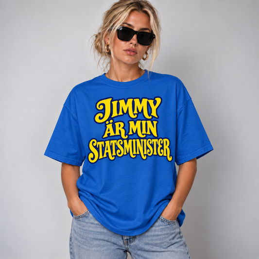 Jimmy Min Statsminister Text T-shirt