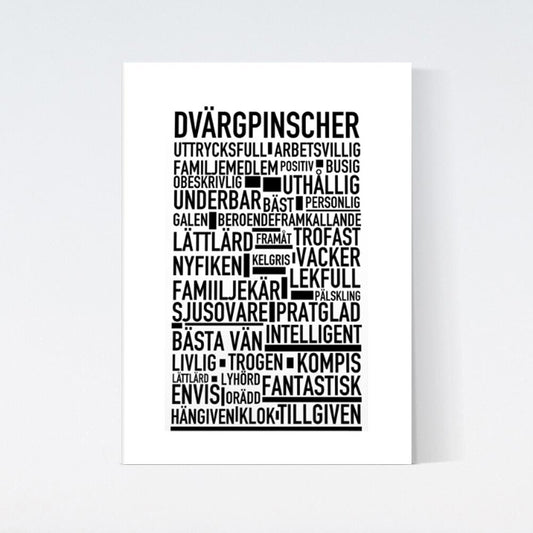 Dvärgpinscher Text Poster