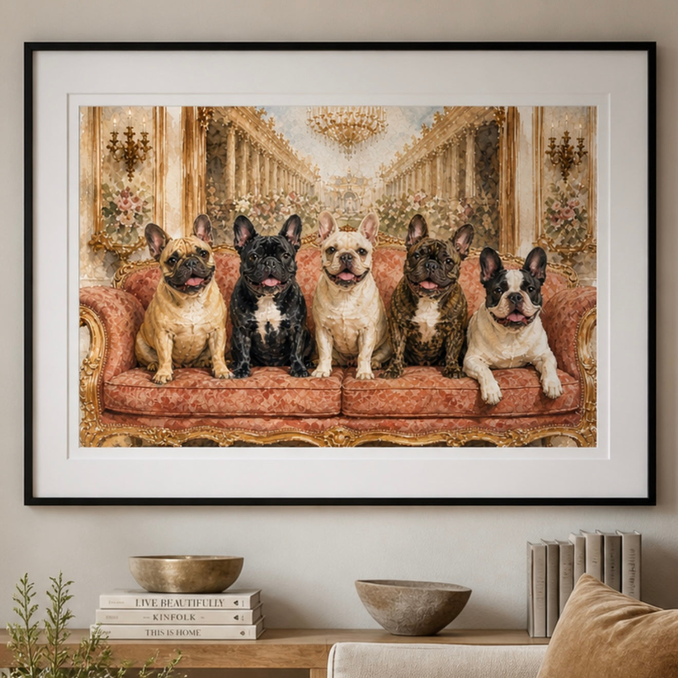 Fransk Bulldogg Art Poster