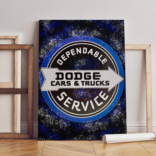 Dodge Cars Art Canvas