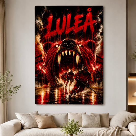Luleå Björngap Canvas