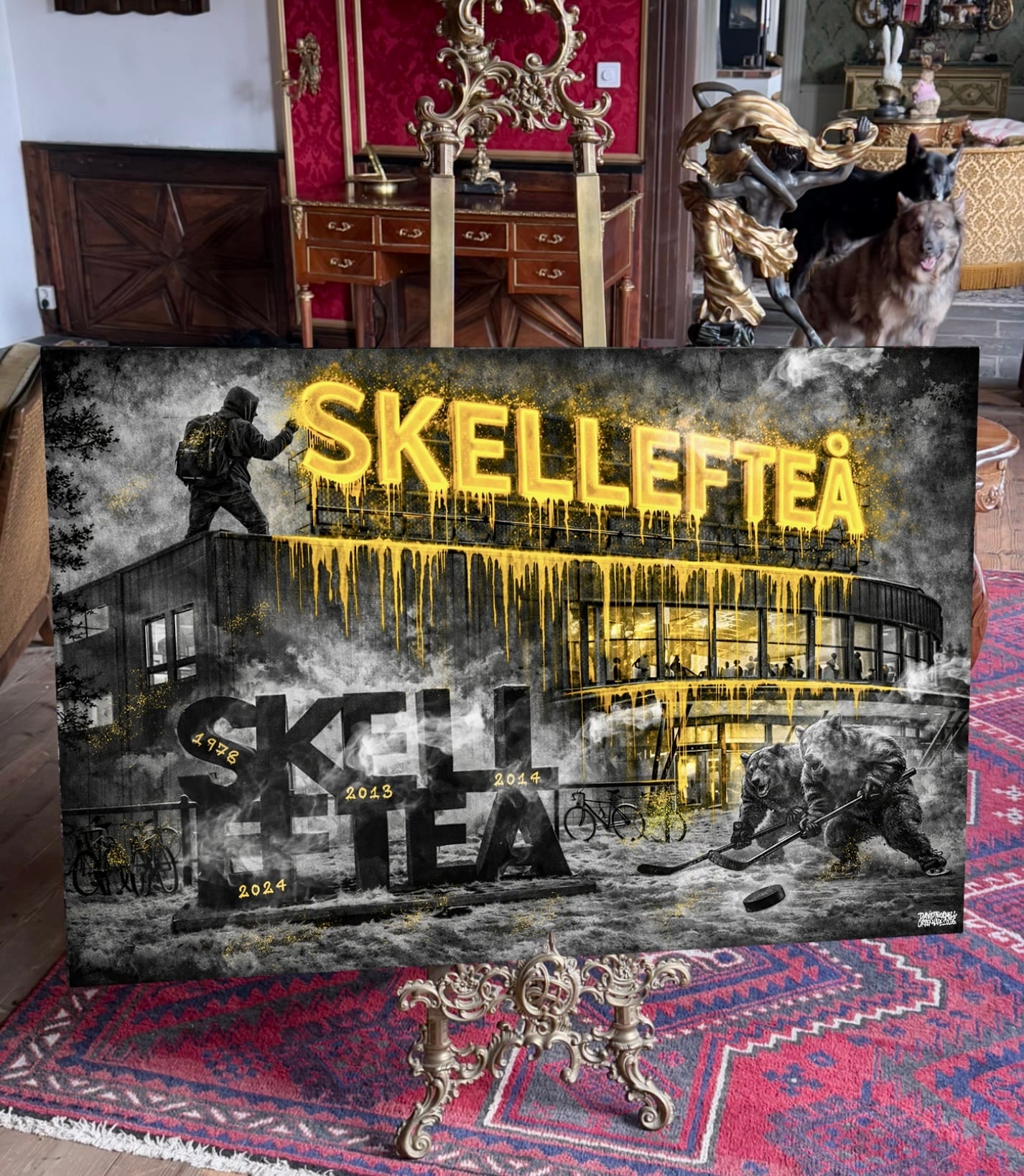 Skellefteå canvastavla 80x120cm