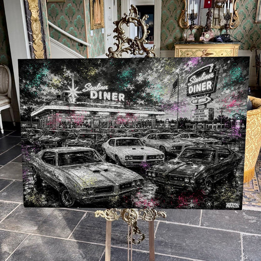 Pontiac GTO Diner Canvas