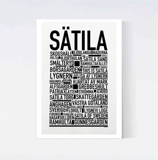 Sätila Text Poster