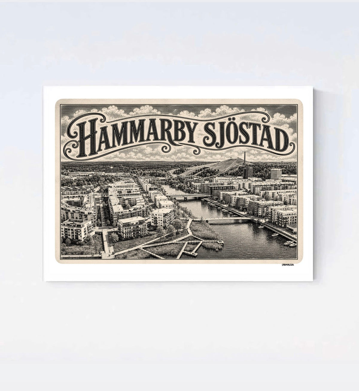 Hammarby Sjöstad Nostalgi Poster