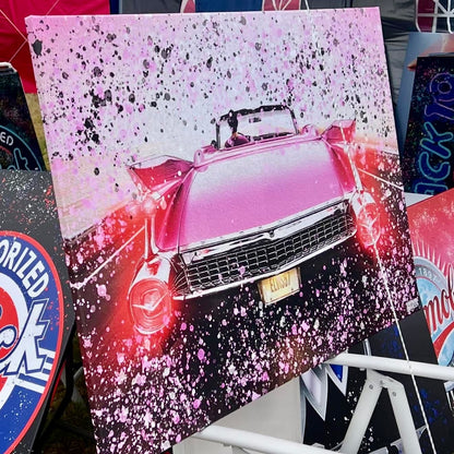 Cadillac Elvis Pink Canvas