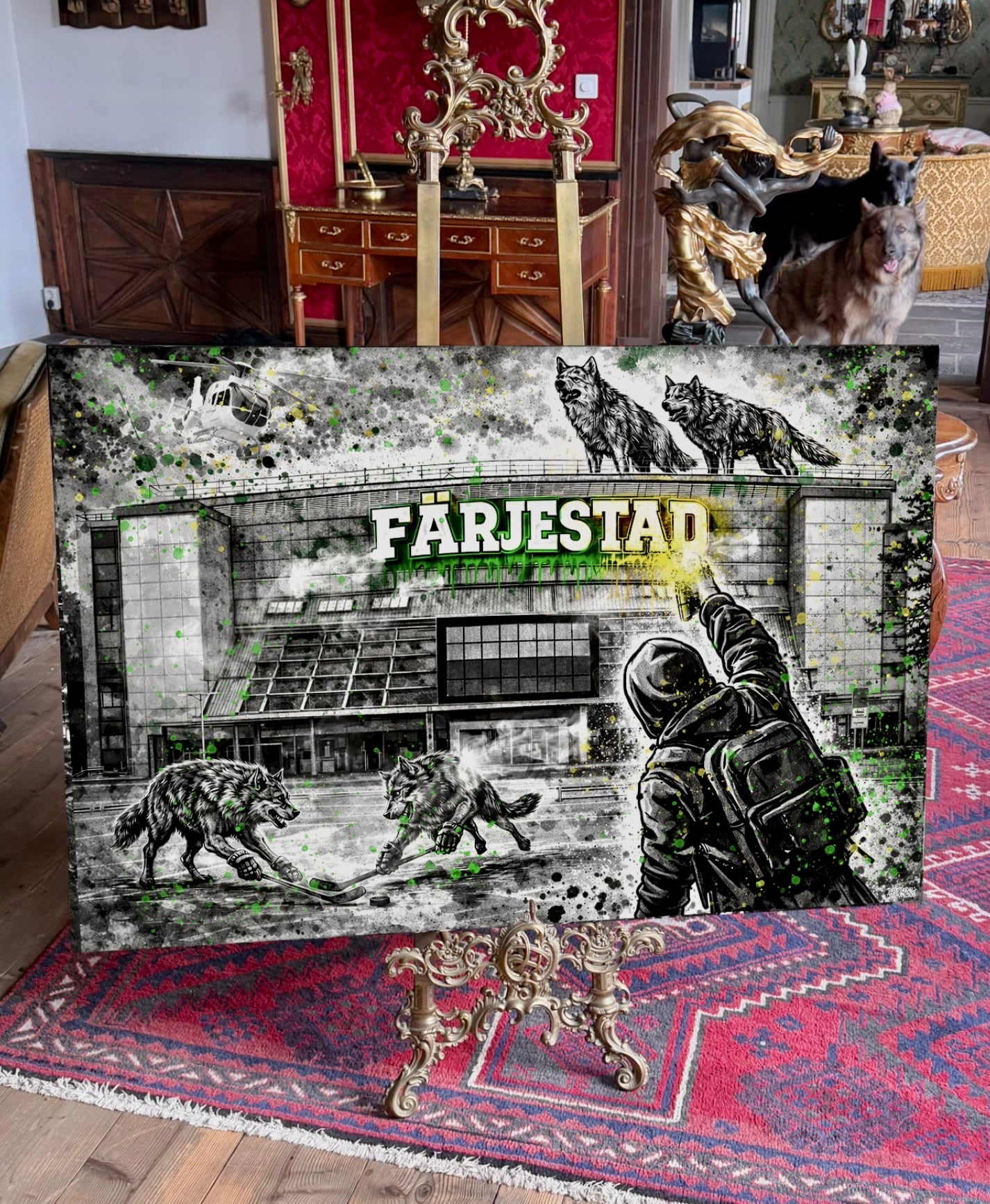 Färjestad canvastavla 80x120cm