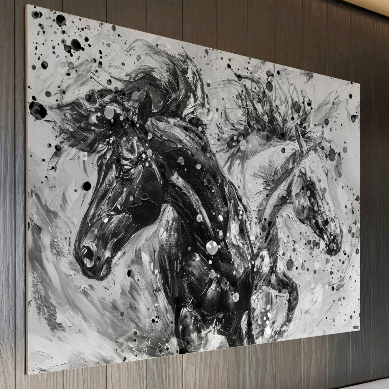 Två Hästar Canvas