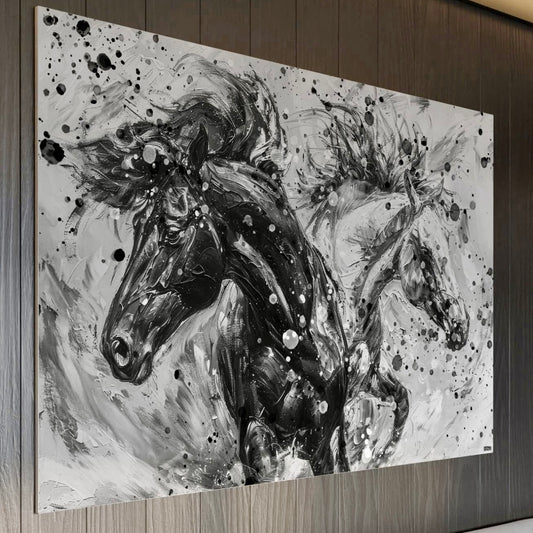Två Hästar Canvas