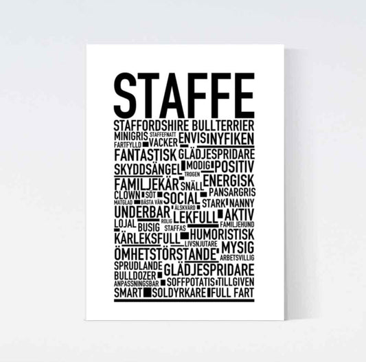 Staffe Text Poster