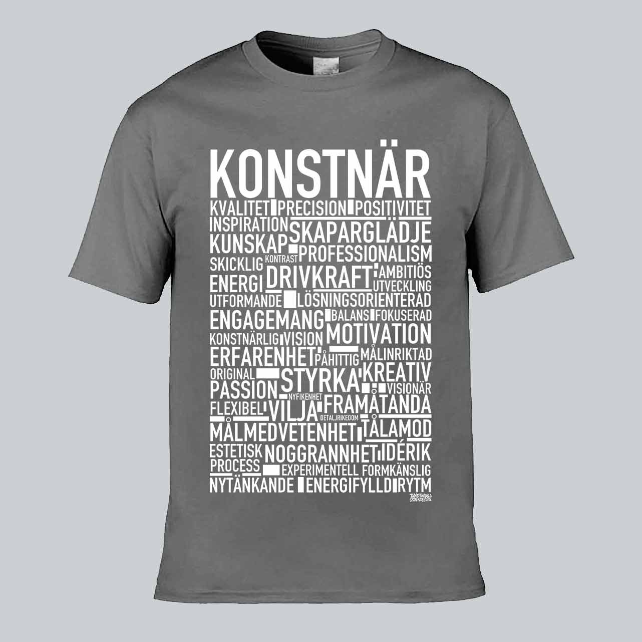 Konstnär Text T-shirt
