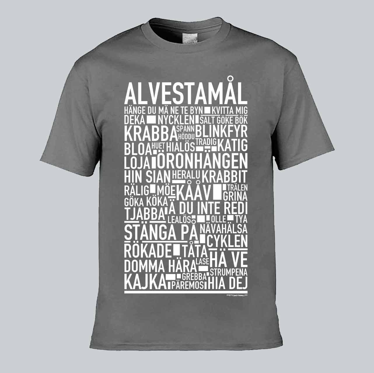 Alvestamål Dialekt Text T-shirt