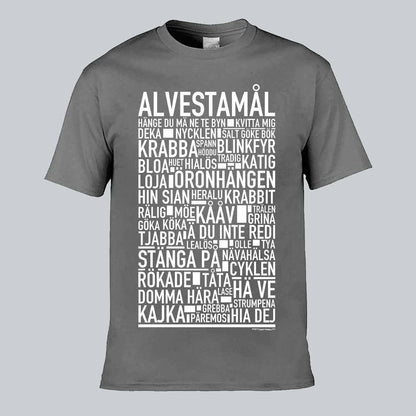 Alvestamål Dialekt Text T-shirt