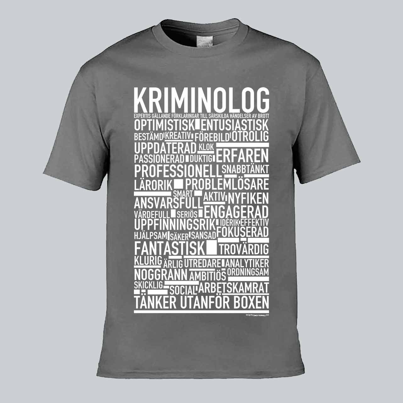Kriminolog Text T-shirt