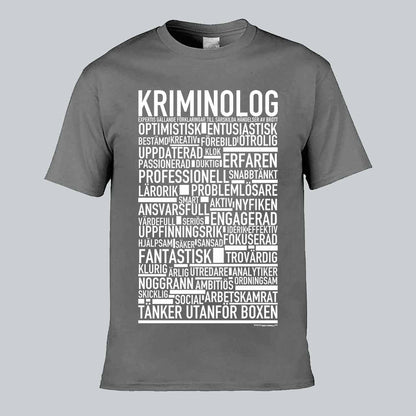 Kriminolog Text T-shirt