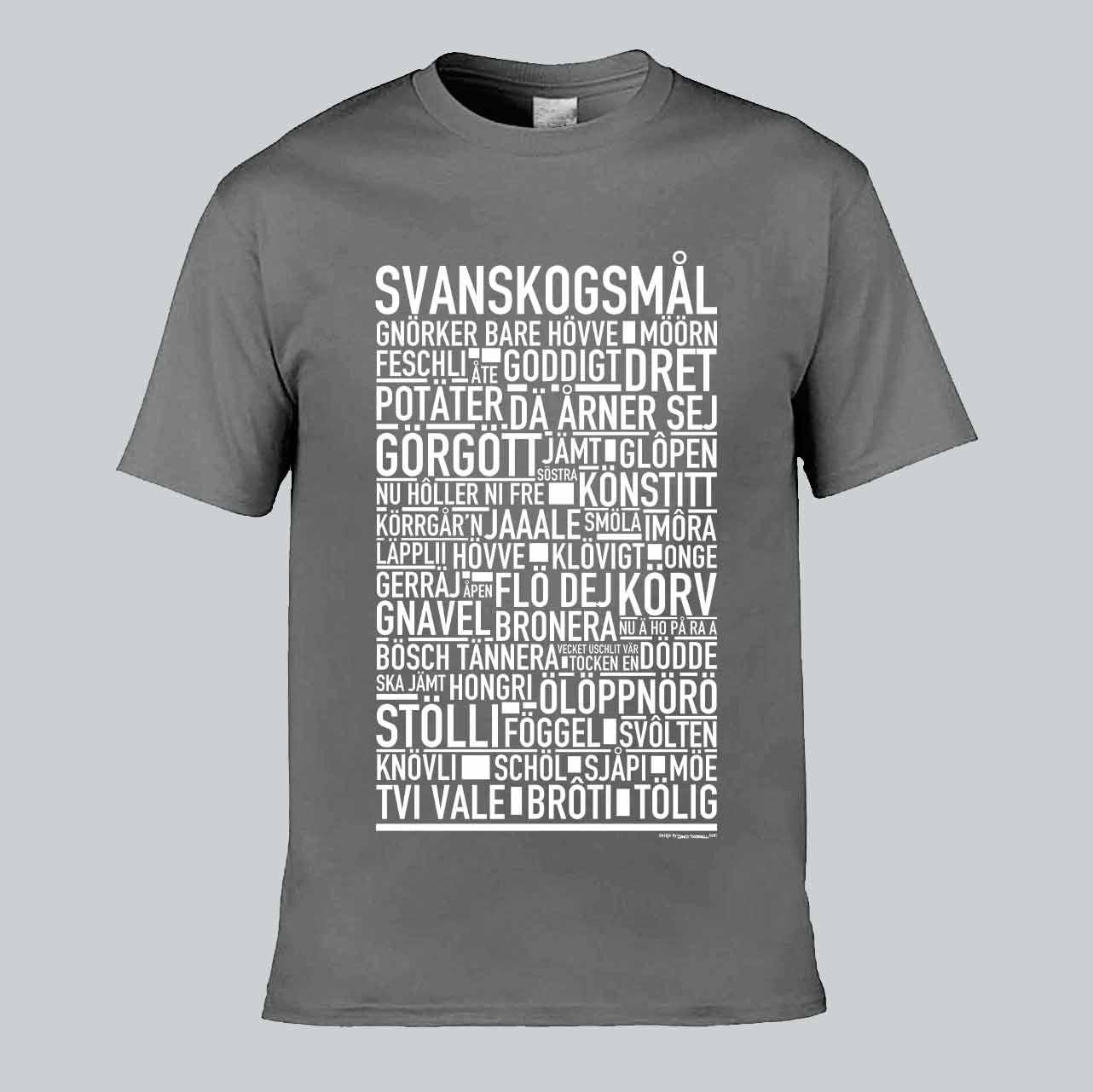 Svanskogsmål Dialekt Text T-shirt
