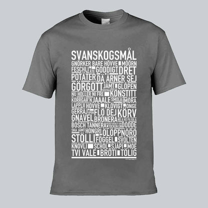 Svanskogsmål Dialekt Text T-shirt