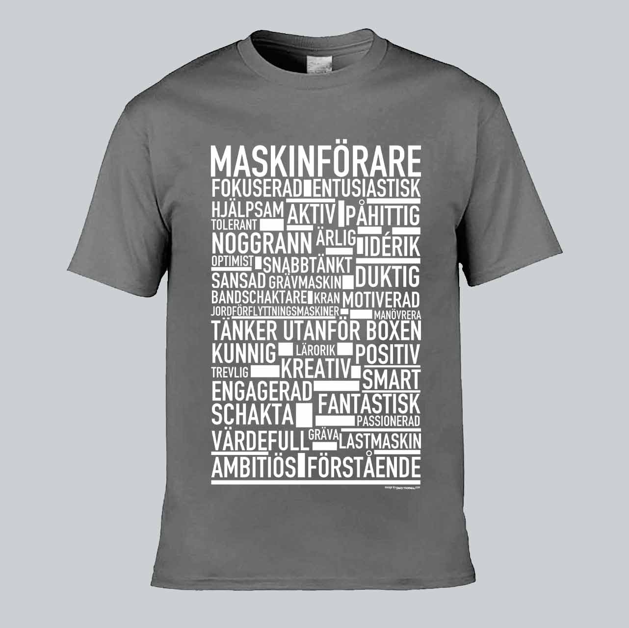 Maskinförare Text T-shirt