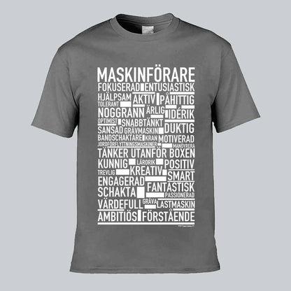 Maskinförare Text T-shirt