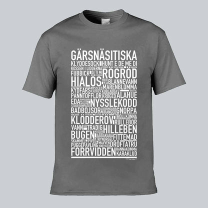 Gärsnäsitiska Dialekt Text T-shirt