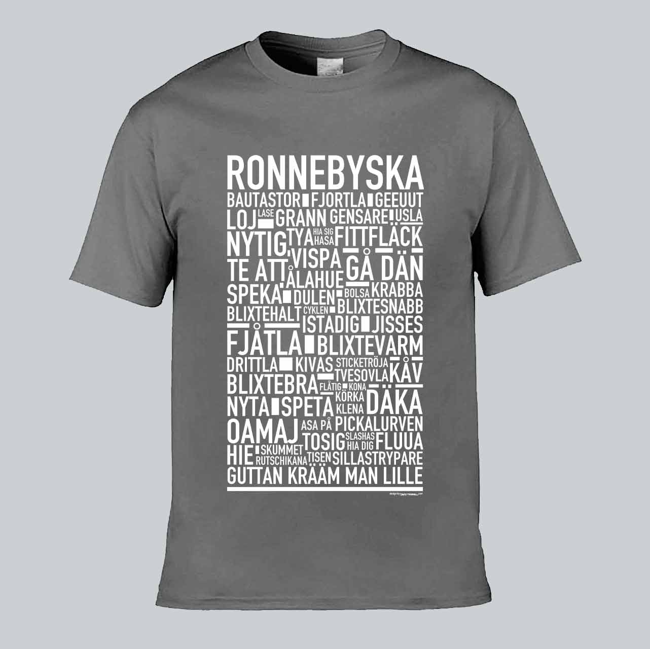 Ronnebyska Dialekt Text T-shirt