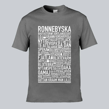 Ronnebyska Dialekt Text T-shirt