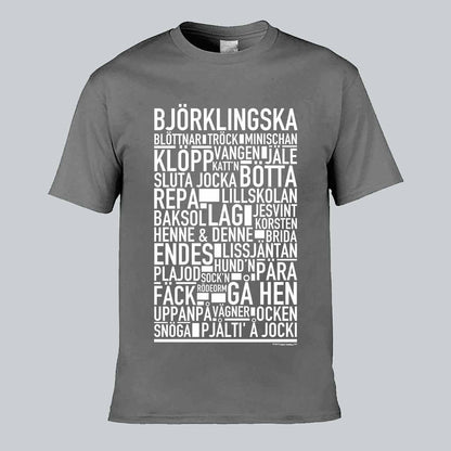 Björklingska Dialekt Text T-shirt