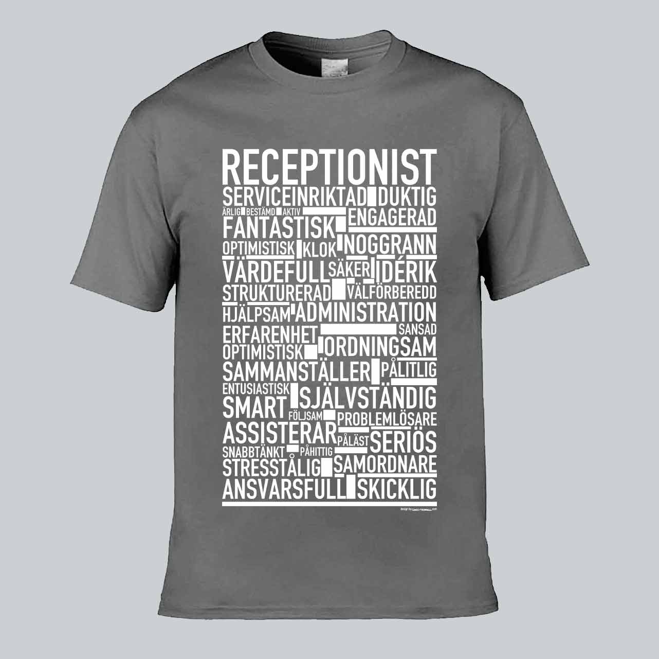 Receptionist Text T-shirt