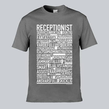 Receptionist Text T-shirt
