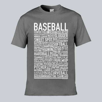 Baseball Text T-shirt