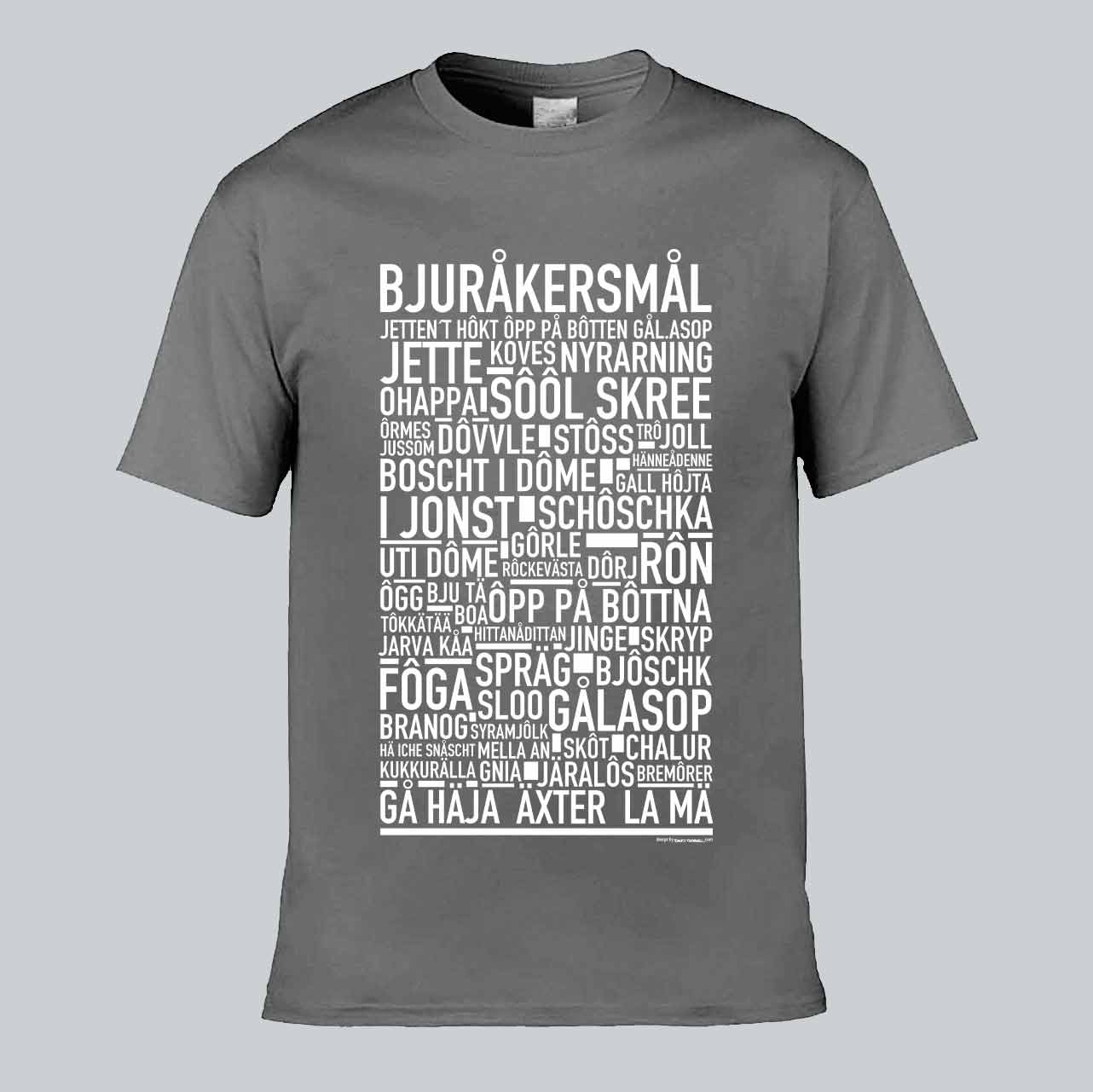 Bjuråkersmål Dialekt Text T-shirt