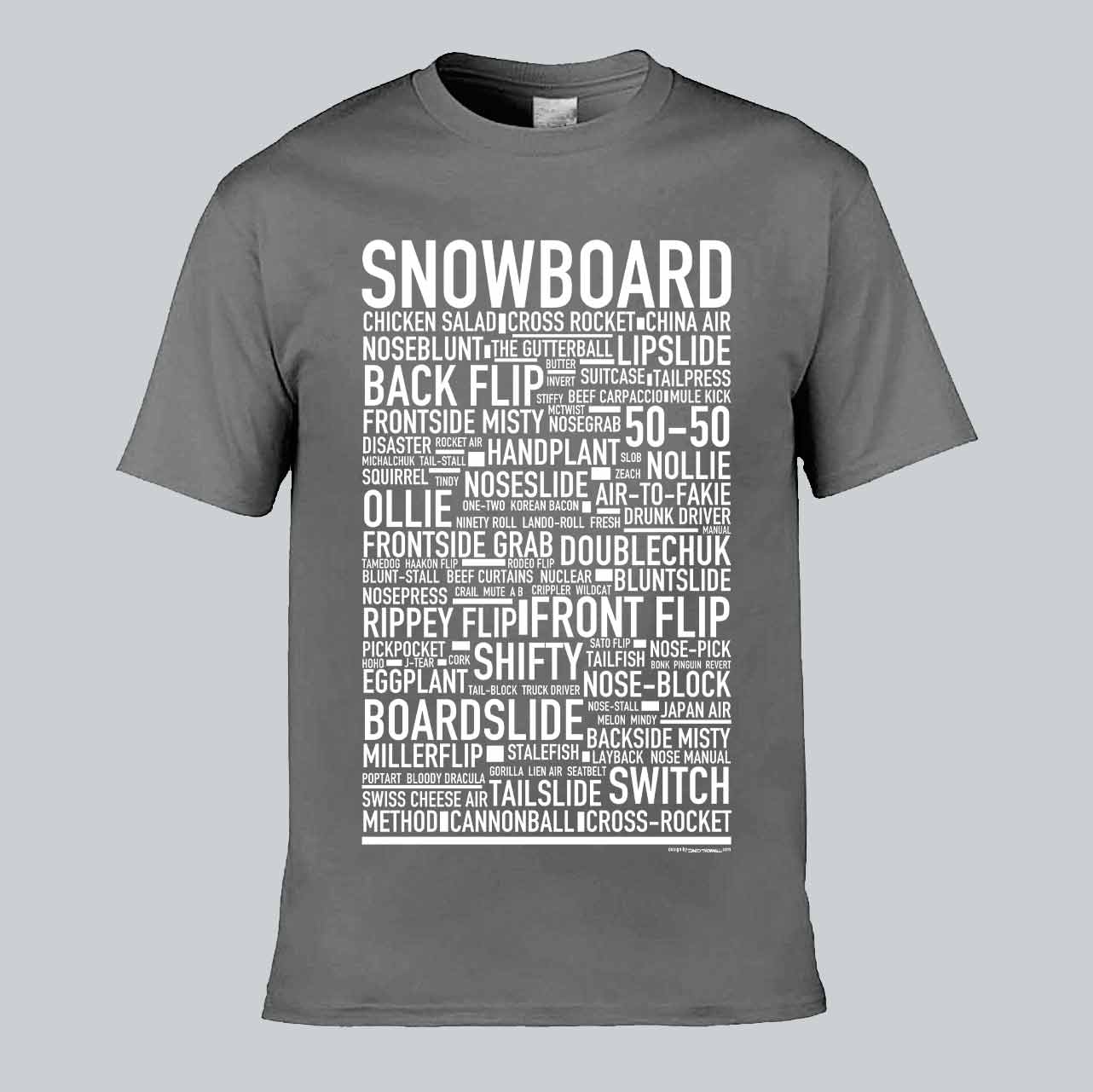 Snowboard Text T-shirt