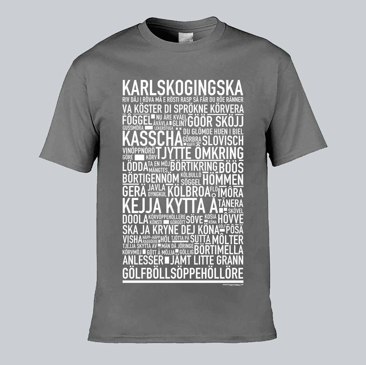 Karlskogingska Dialekt Text T-shirt