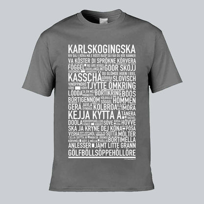 Karlskogingska Dialekt Text T-shirt