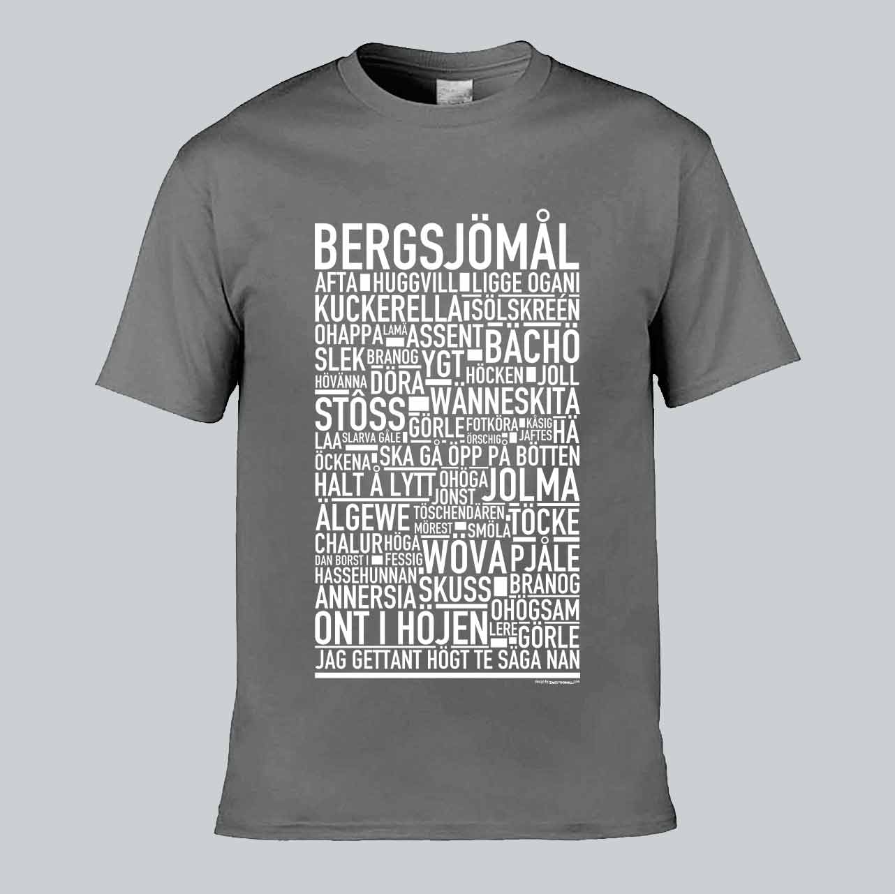 Bergsjömål Dialekt Text T-shirt