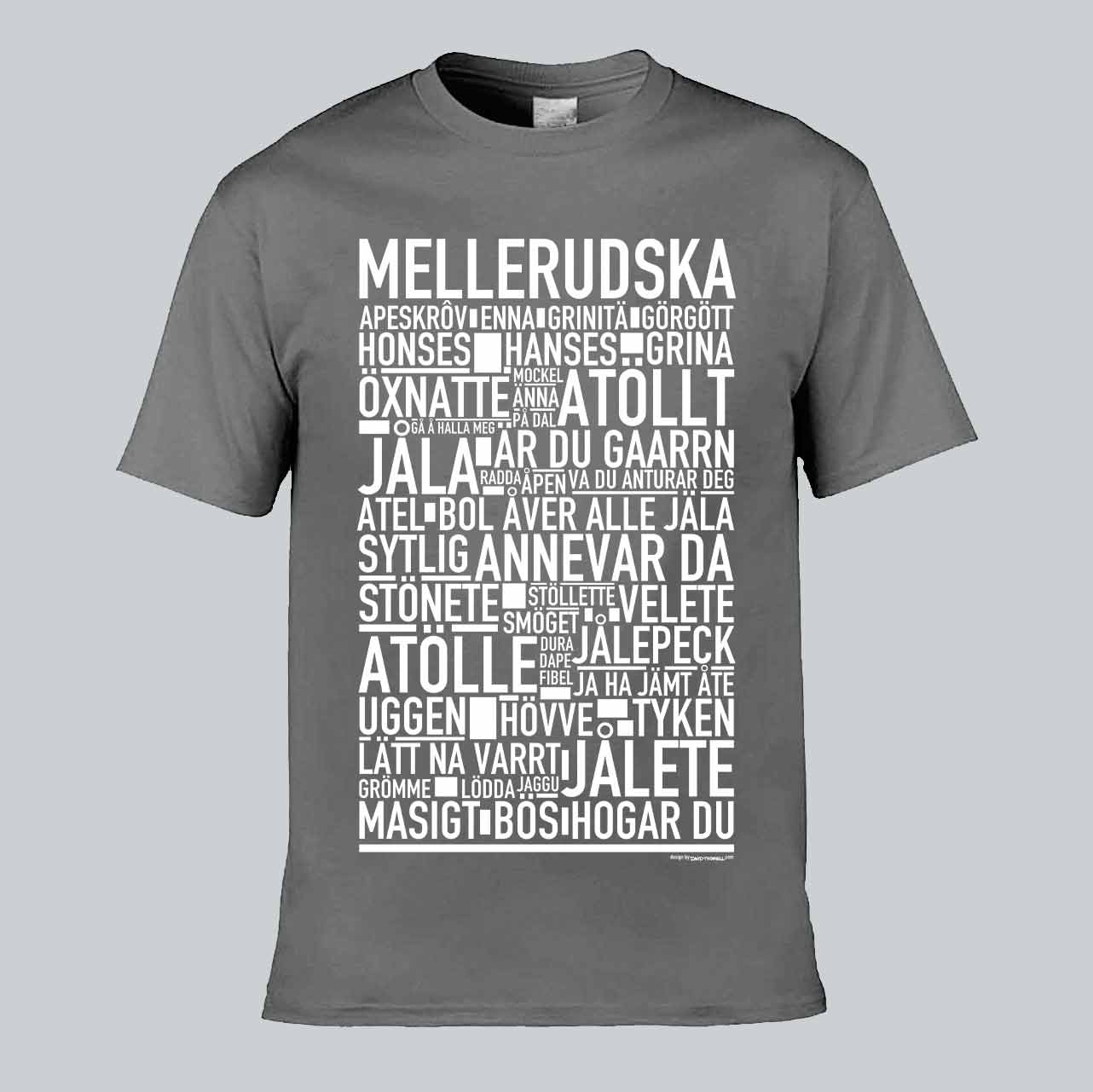 Mellerudska Dialekt Text T-shirt