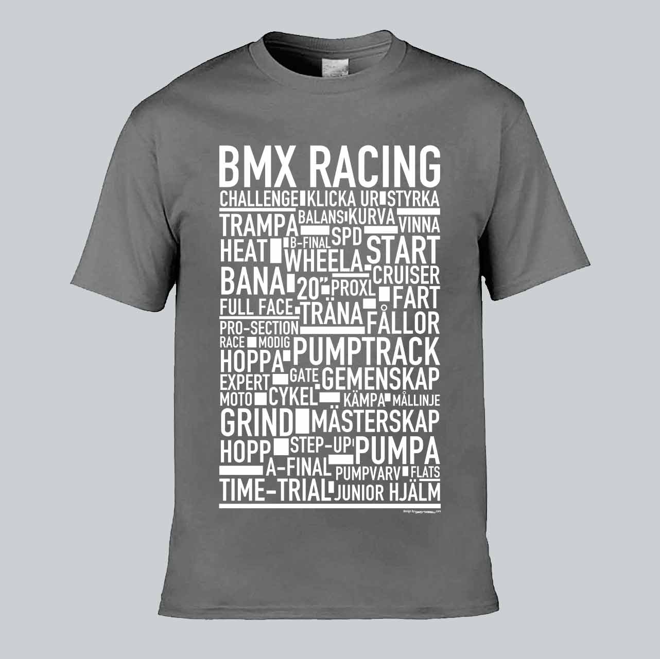 BMX Racing Text T-shirt