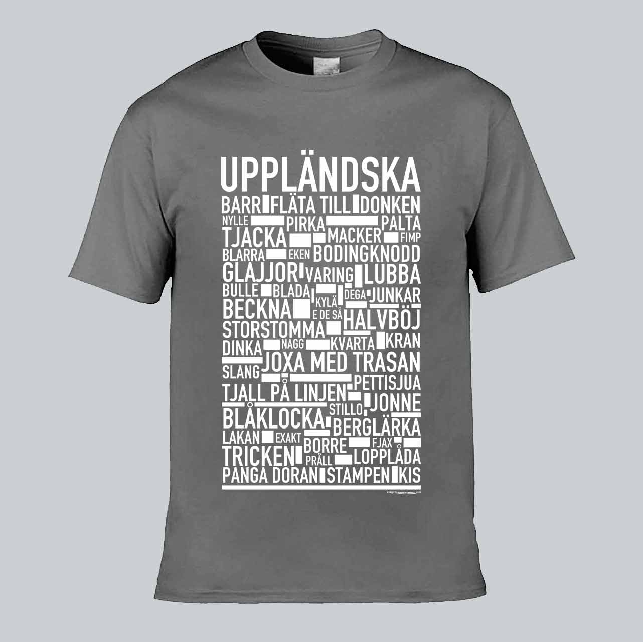 Uppländska Dialekt Text T-shirt