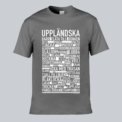 Uppländska Dialekt Text T-shirt