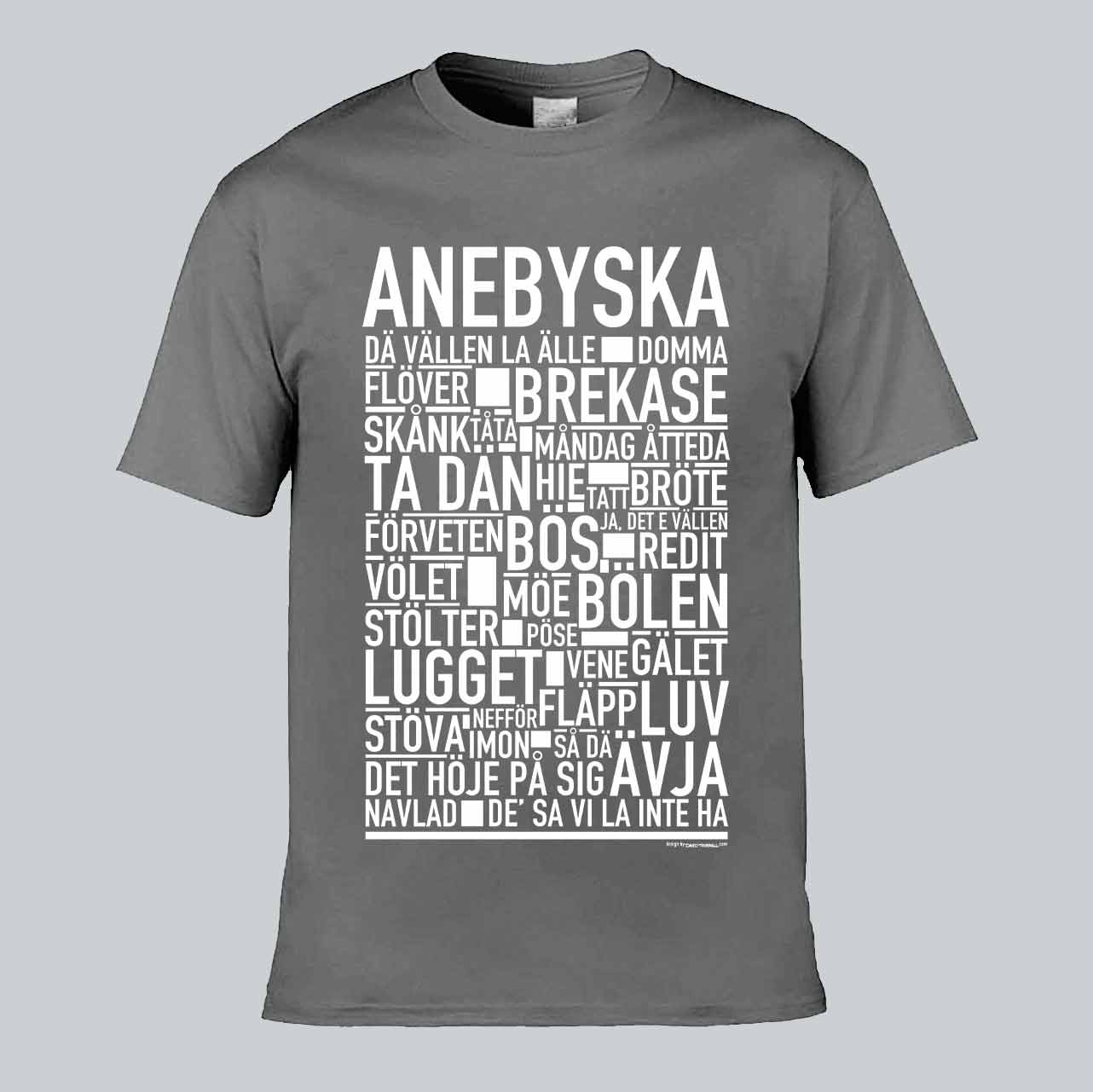 Anebyska Dialekt Text T-shirt