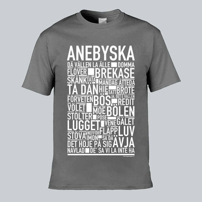 Anebyska Dialekt Text T-shirt