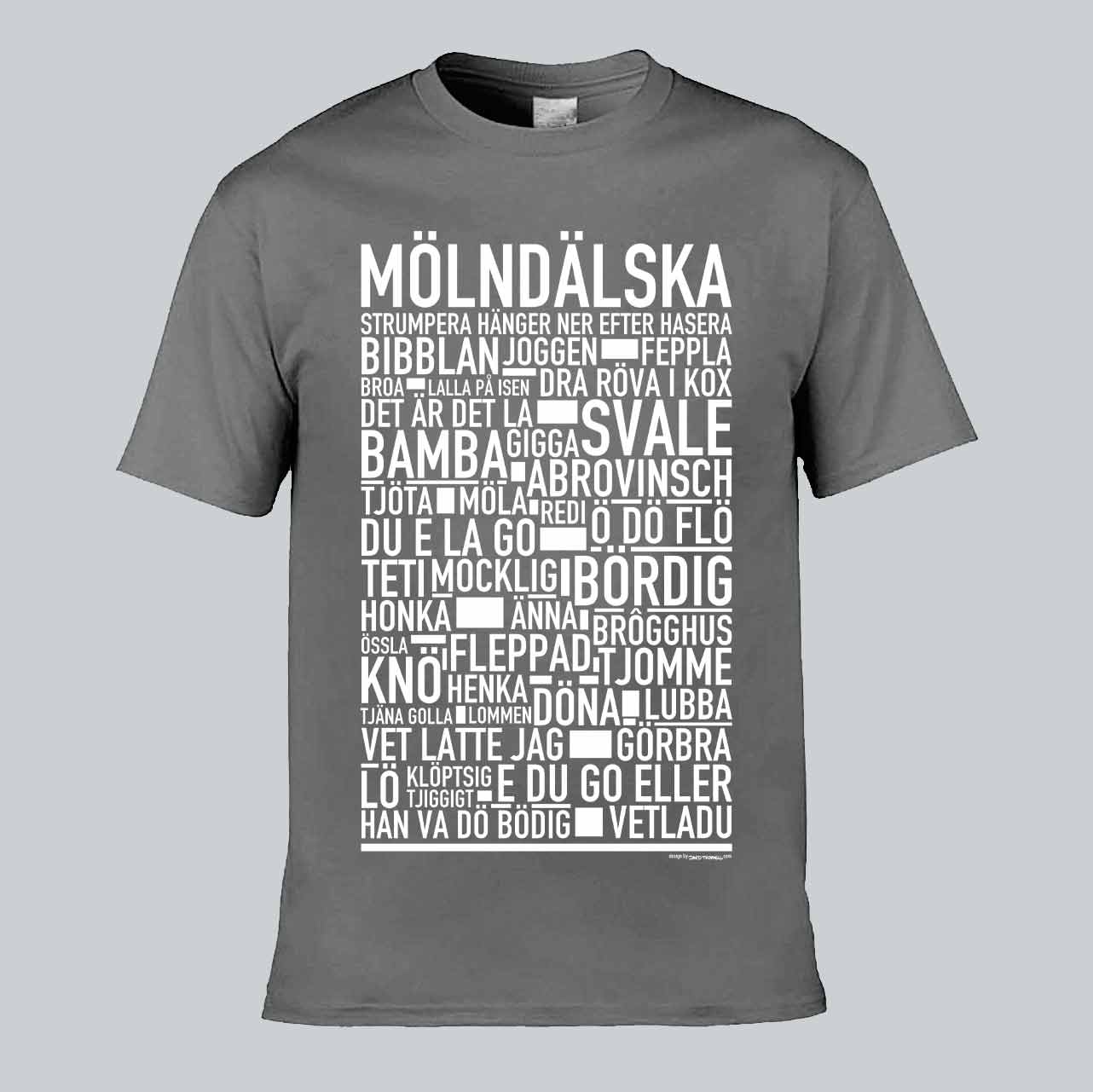 Mölndälska Dialekt Text T-shirt