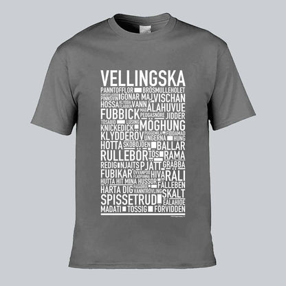Vellingska Dialekt Text T-shirt