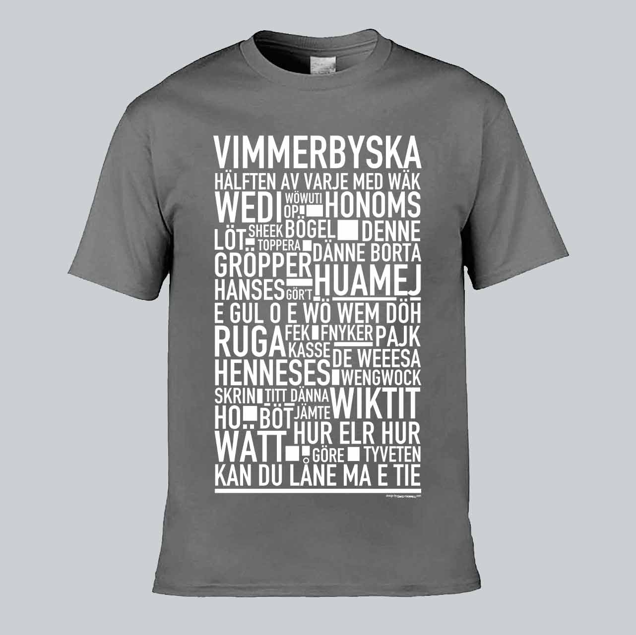 Vimmerbyska Dialekt Text T-shirt