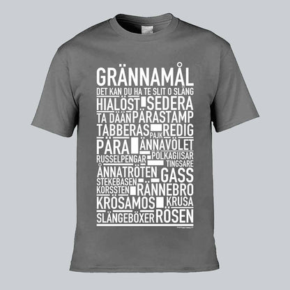 Grännamål Dialekt Text T-shirt