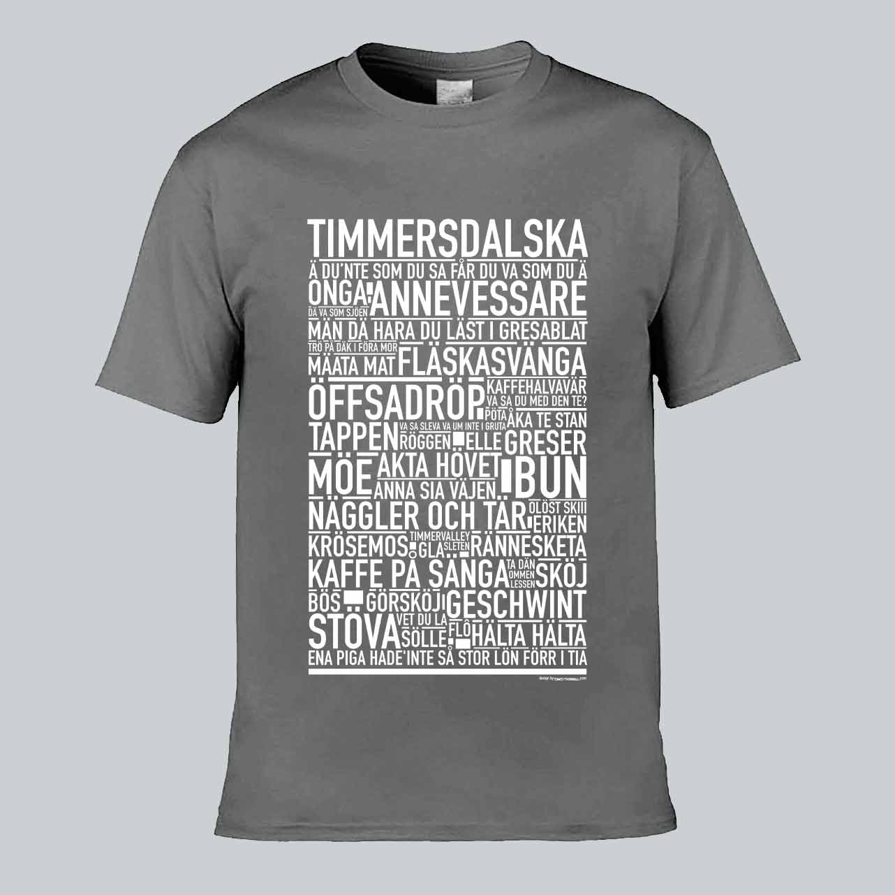 Timmersdalska Dialekt Text T-shirt