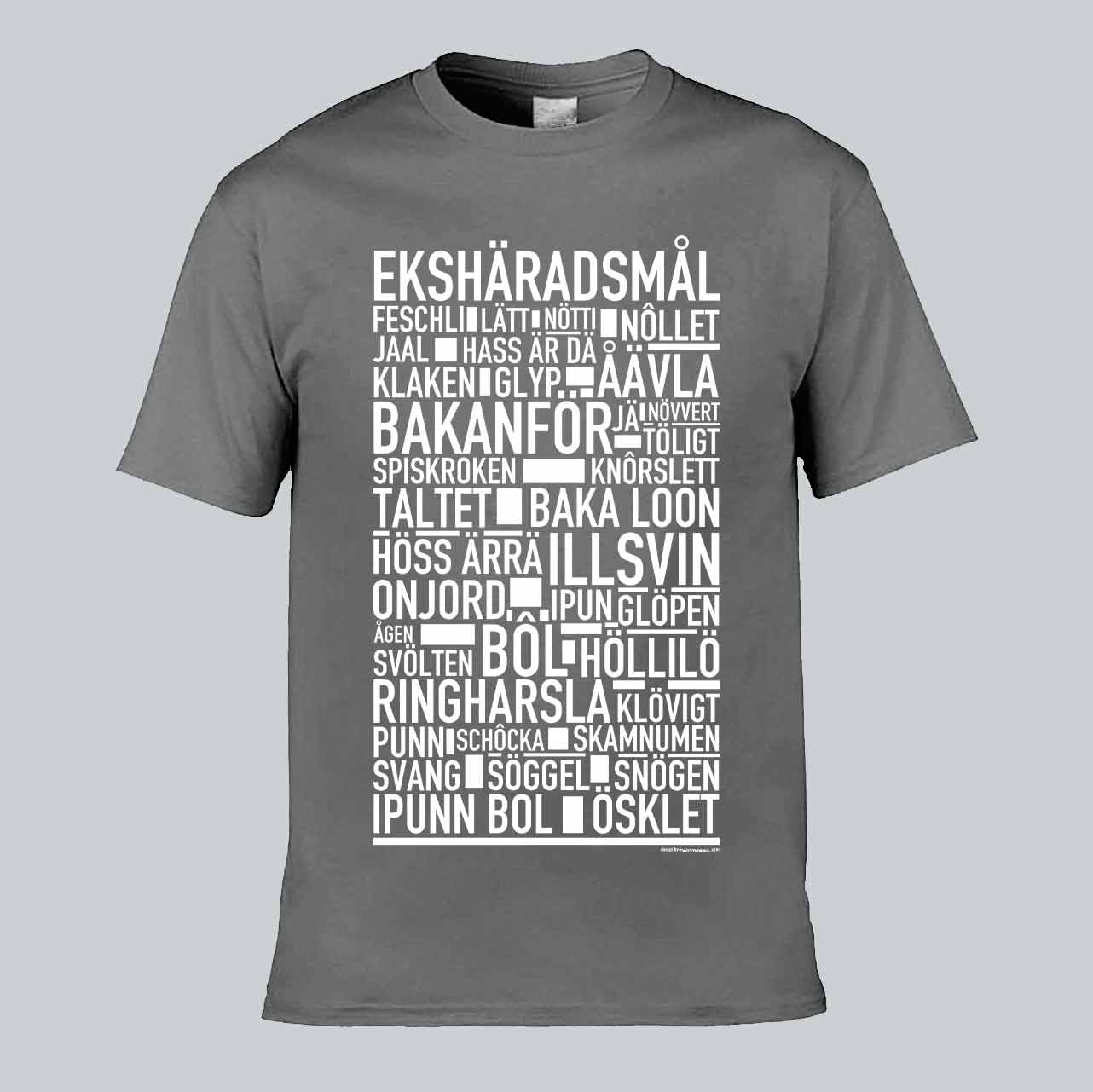 Ekshäradsmål Dialekt Text T-shirt