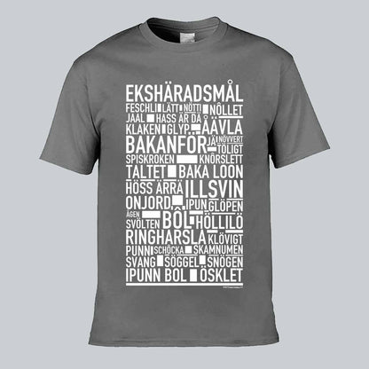 Ekshäradsmål Dialekt Text T-shirt